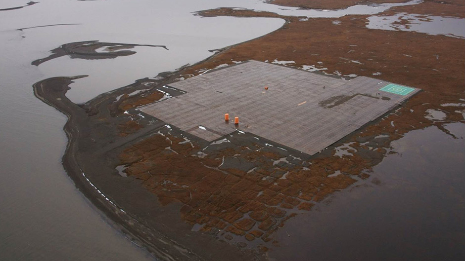 Aerial photo of an Alaskan facility.
