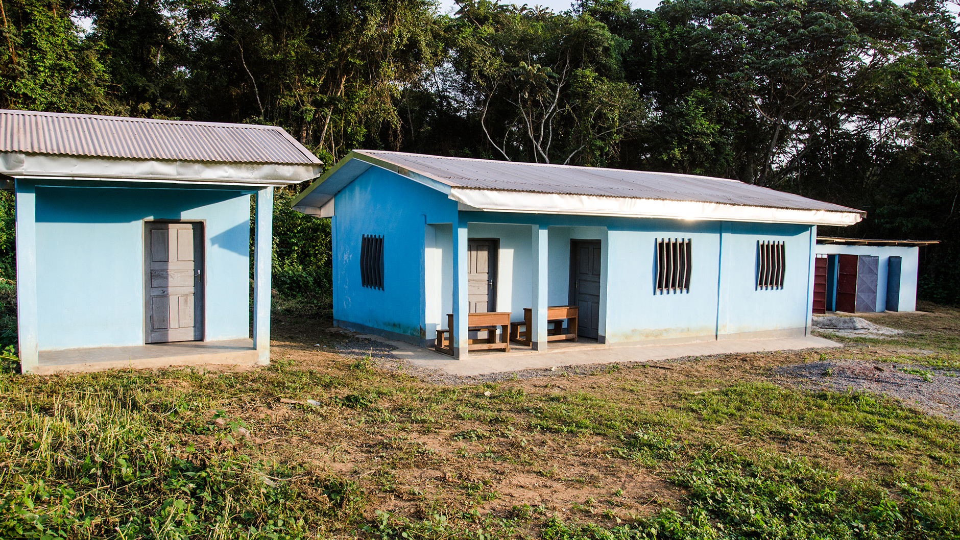 Teacher housing near classrooms in Biombe Cameroon