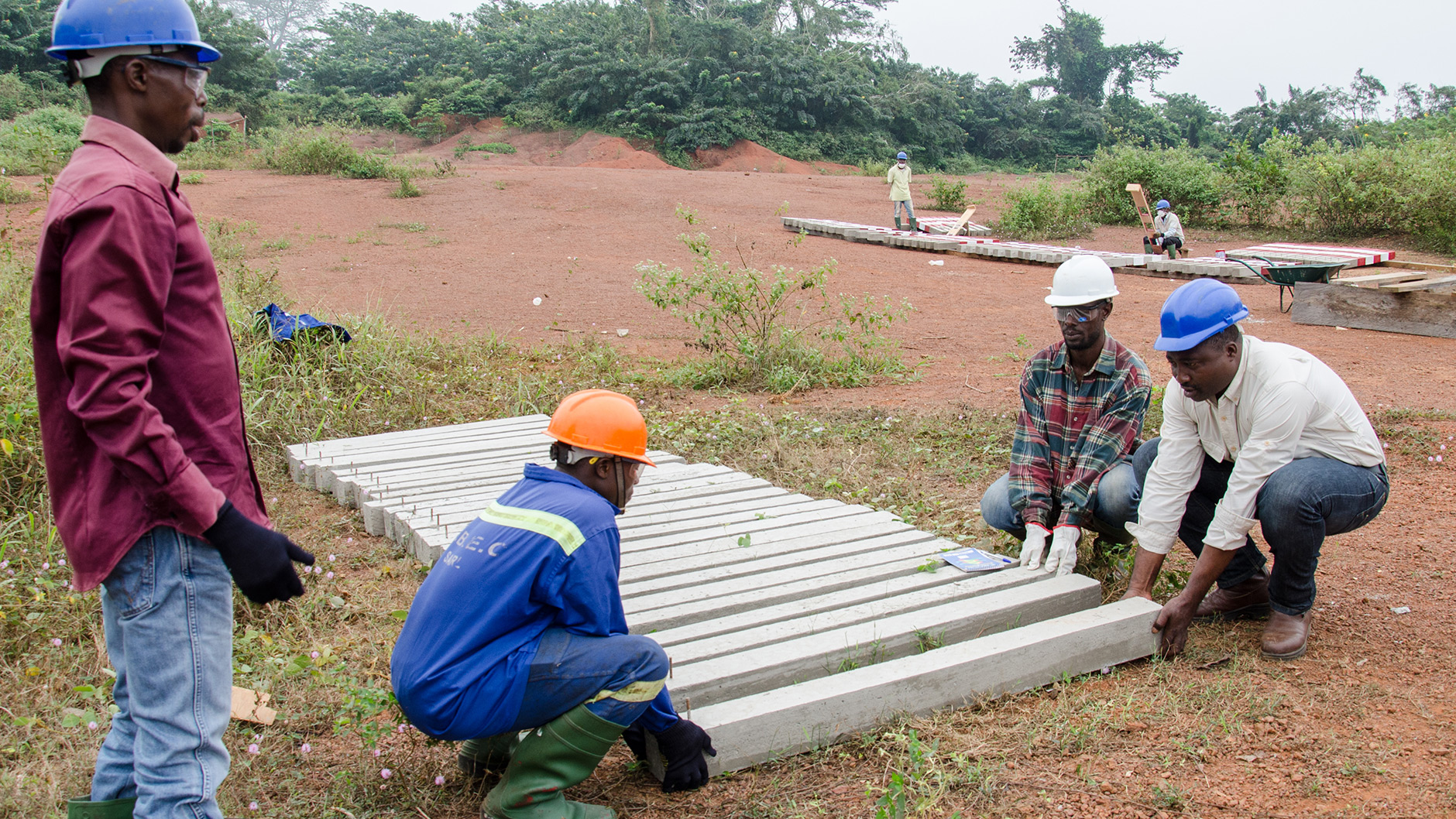 ​Local Cameroon org manufactures and places right of way markers along pipeline