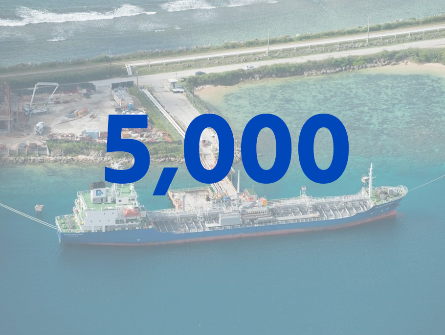 5000 tanker mile voyages
