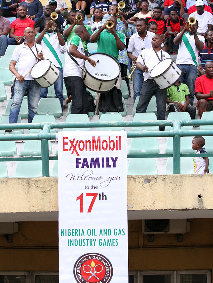 ExxonMobil at the 17th Nigeria Oil and Gas Industry Games in Lagos, Nigeria.
