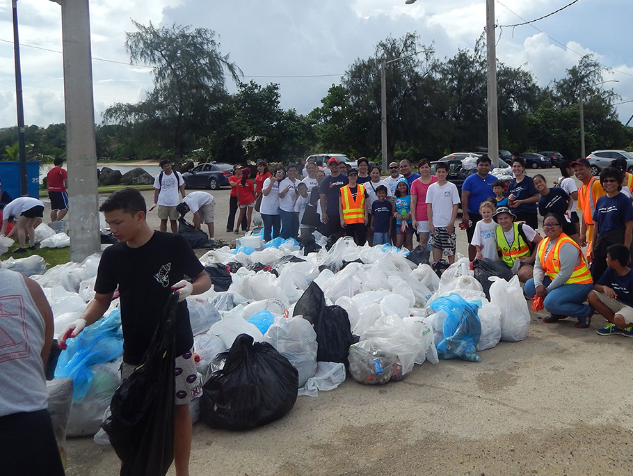 Guam international coast cleanup