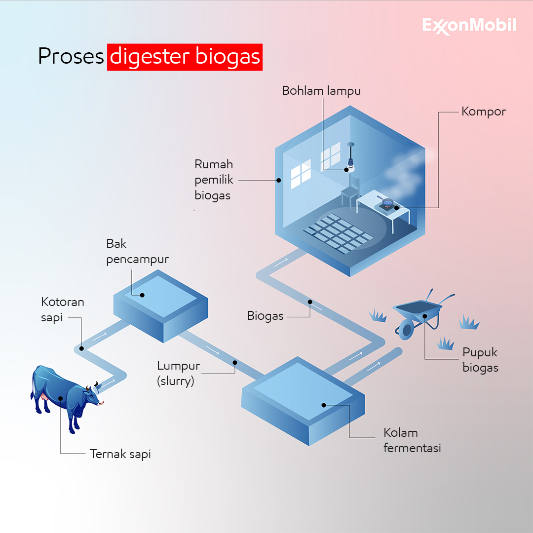 Cara kerja digester biogas