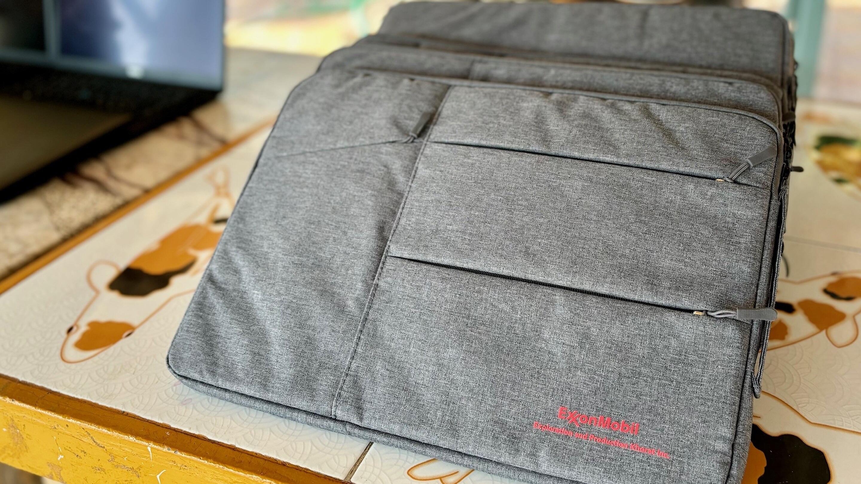 laptop cases on table