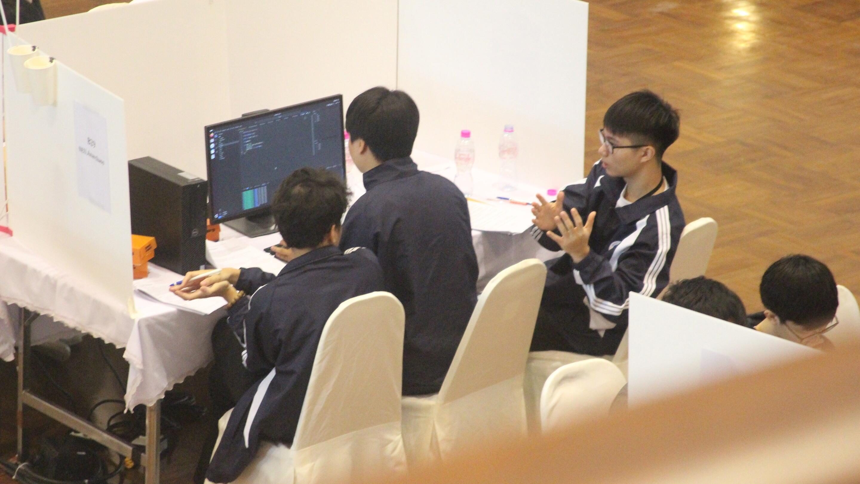 students collaborating