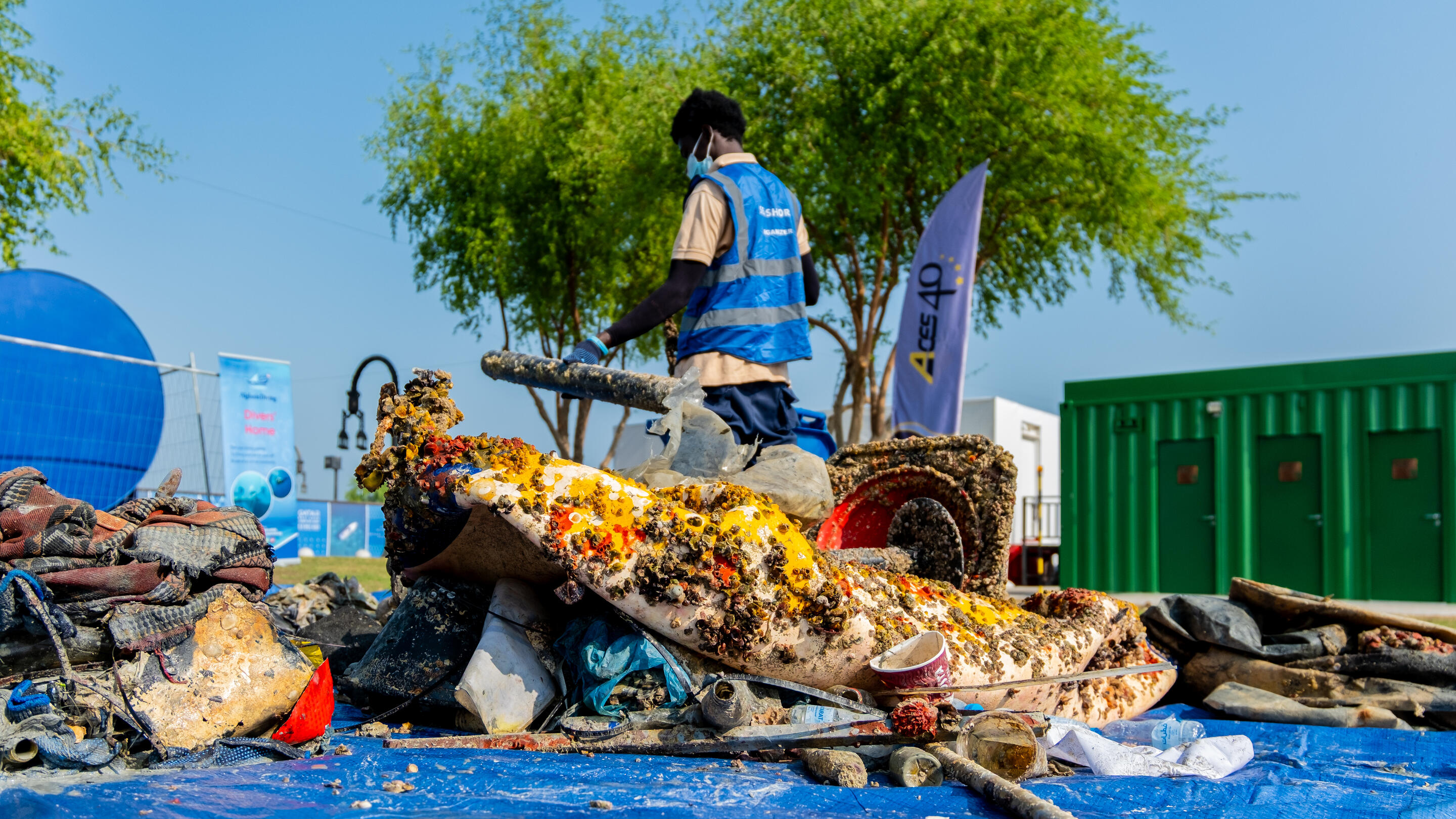 Every piece of debris removed contributed to a cleaner,  safer marine environment at Old Doha Port.