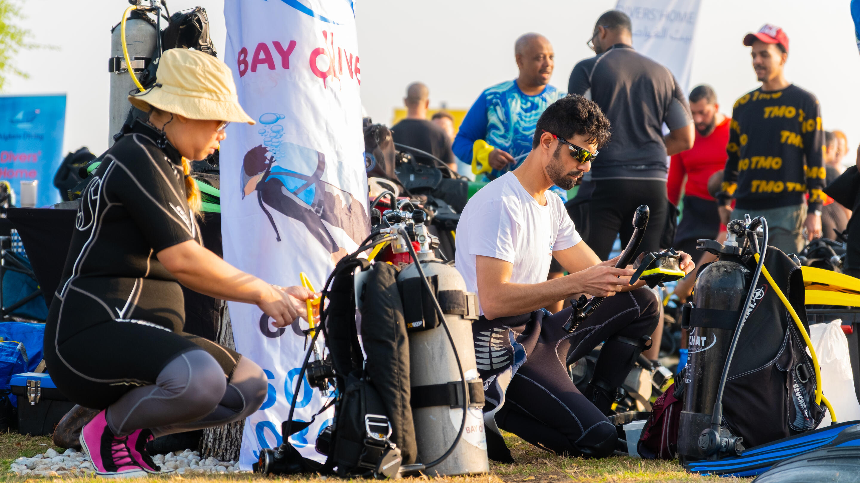 Safety checks were completed as teams prepared for a day of impactful work.