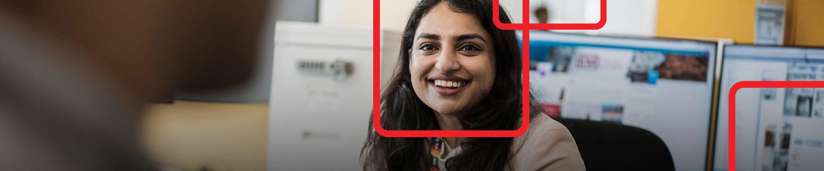 Woman working in an office