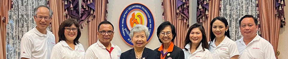 group photo for presentation of donation to Friends in Need (of