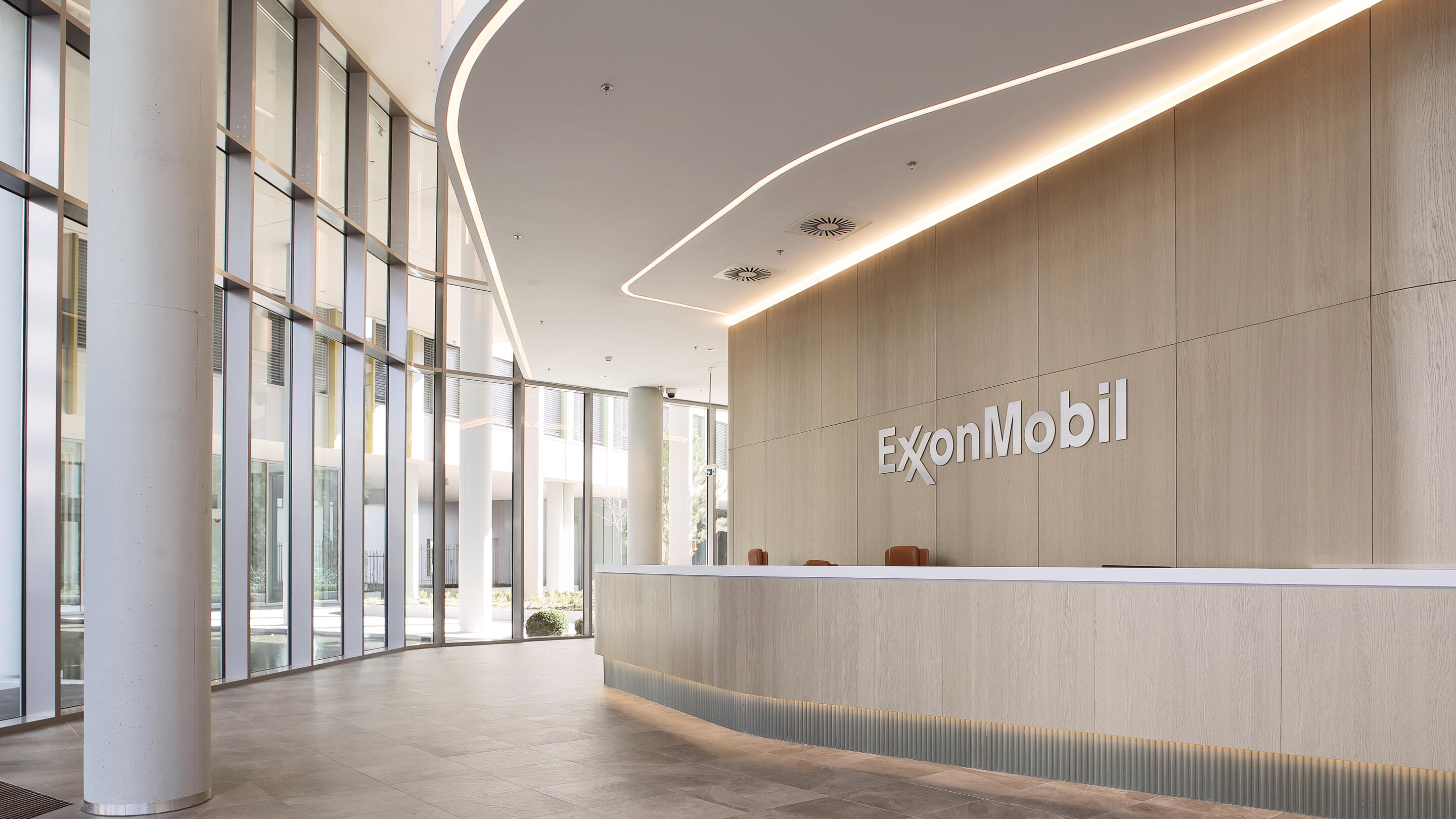 Front desk in ExxonMobil office