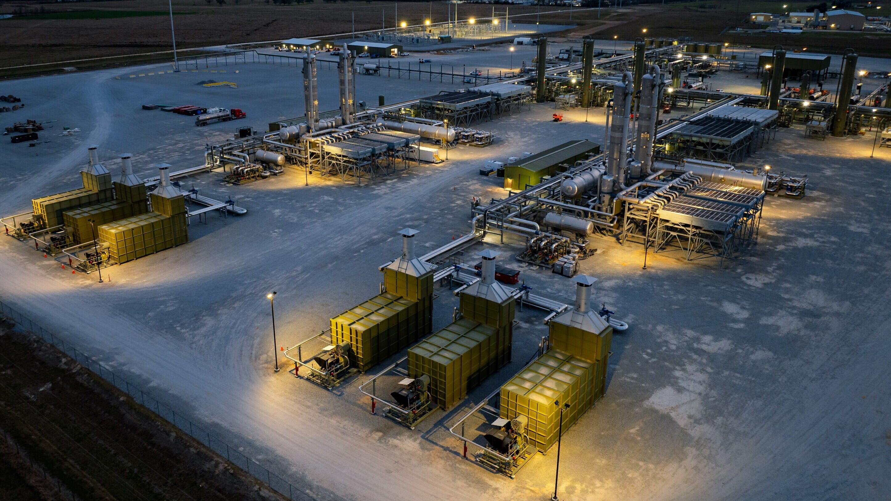 Gillis facility at night