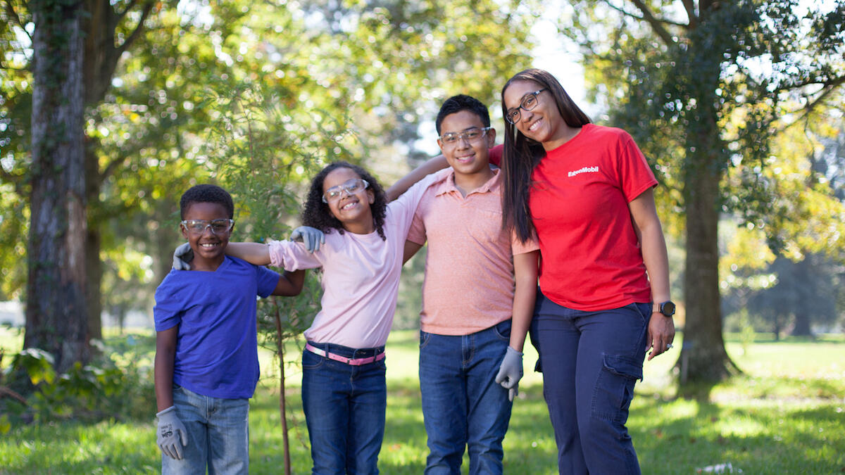 volunteering at an event