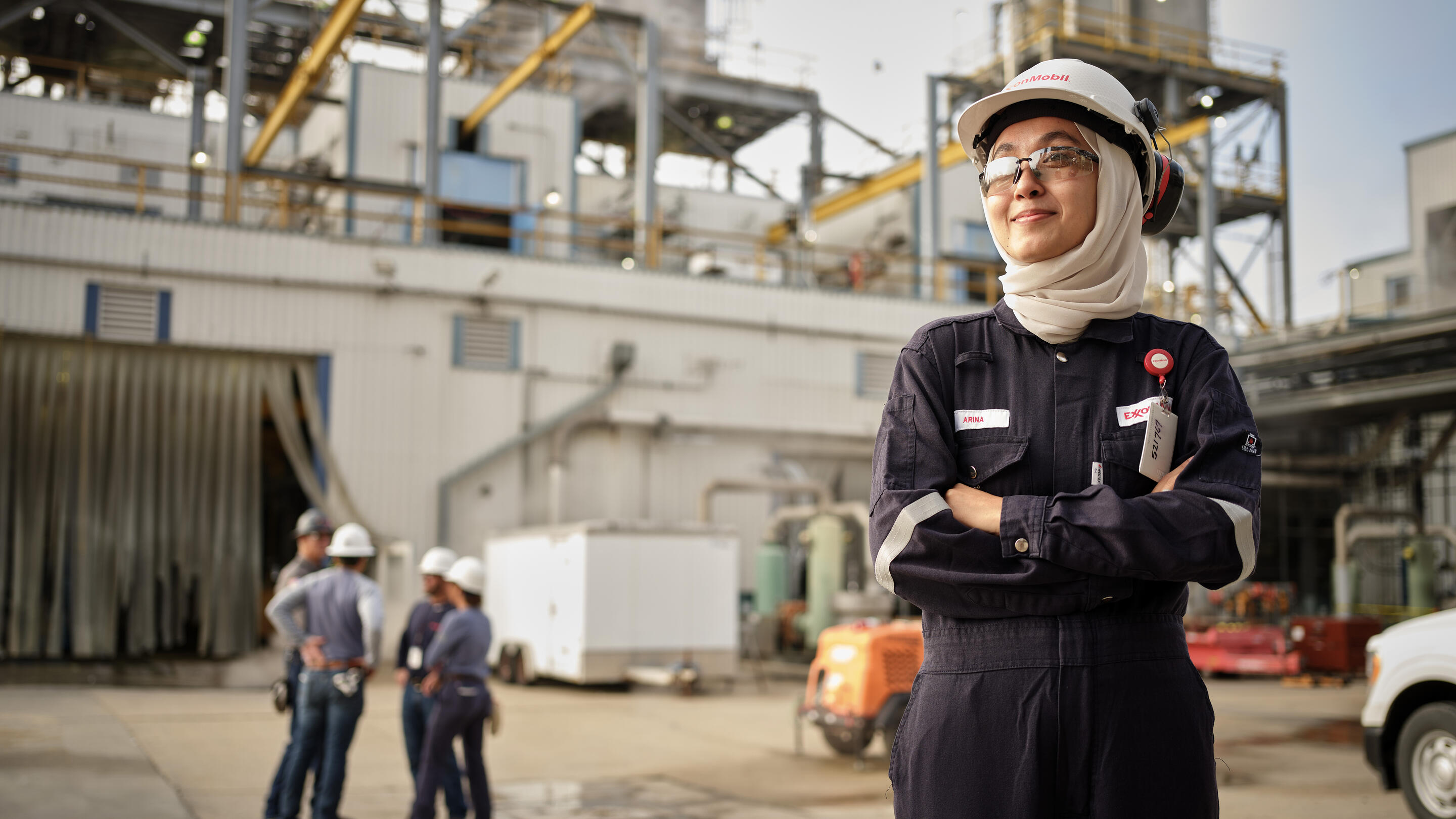 ExxonMobil employee working