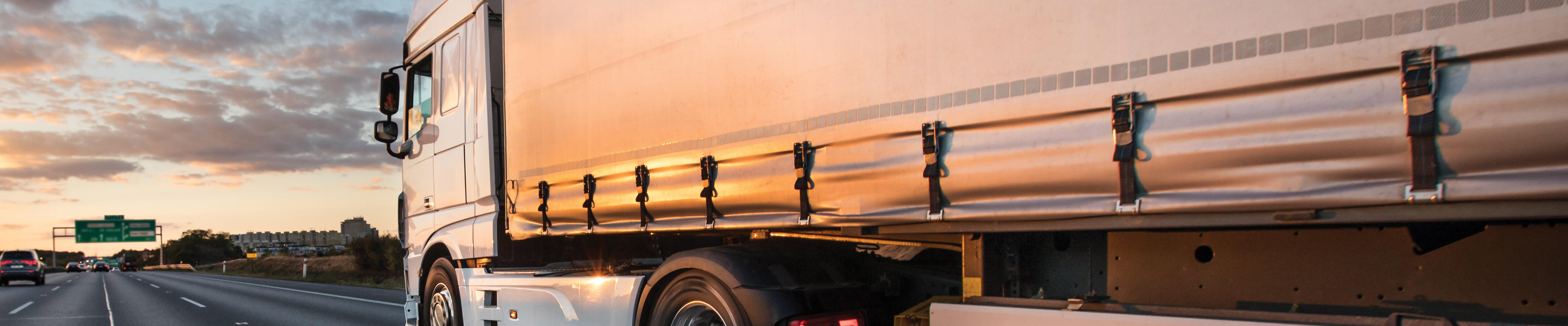 semi-trailer truck driving on highway