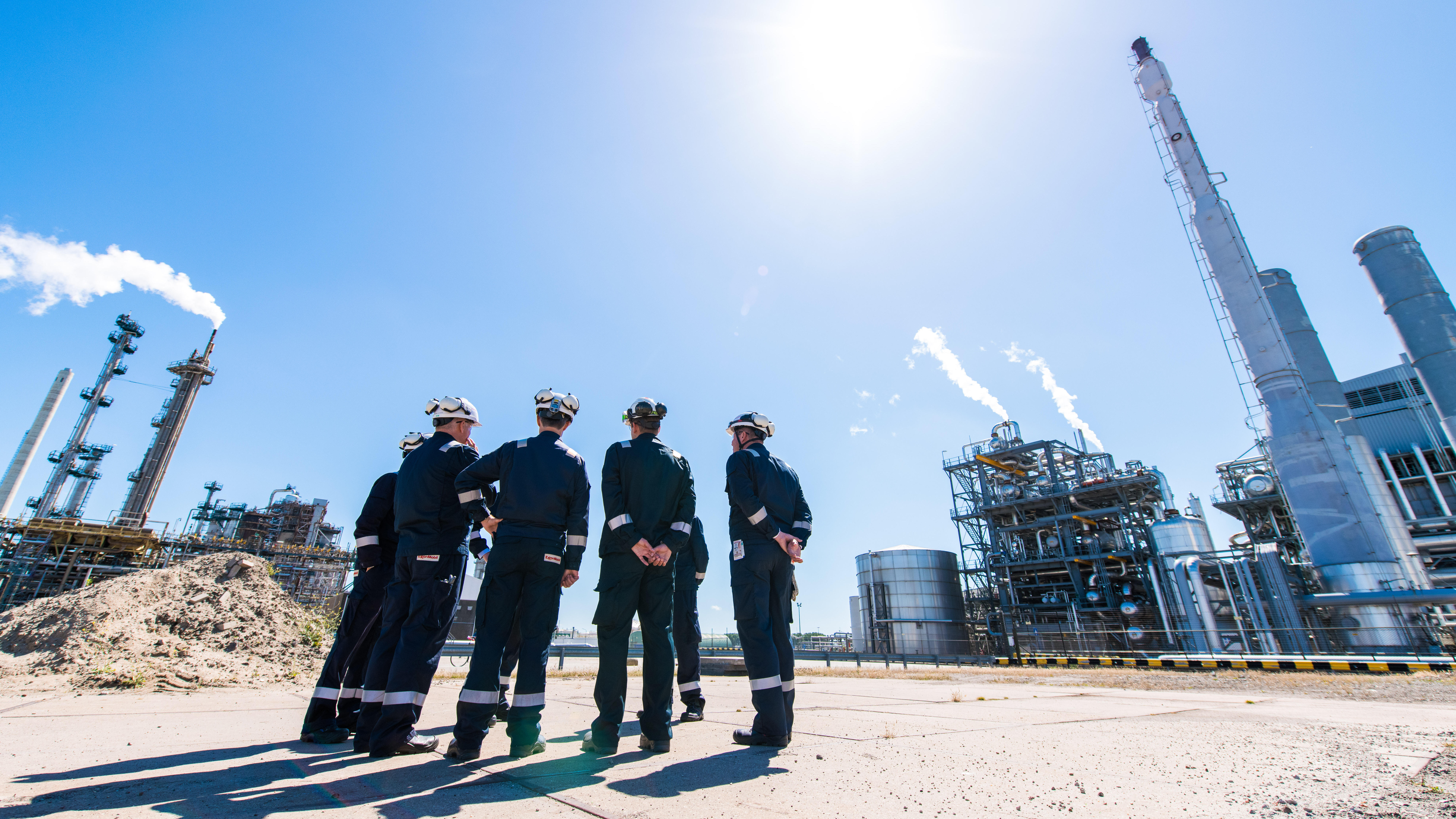visiting the ExxonMobil Rotterdam facility