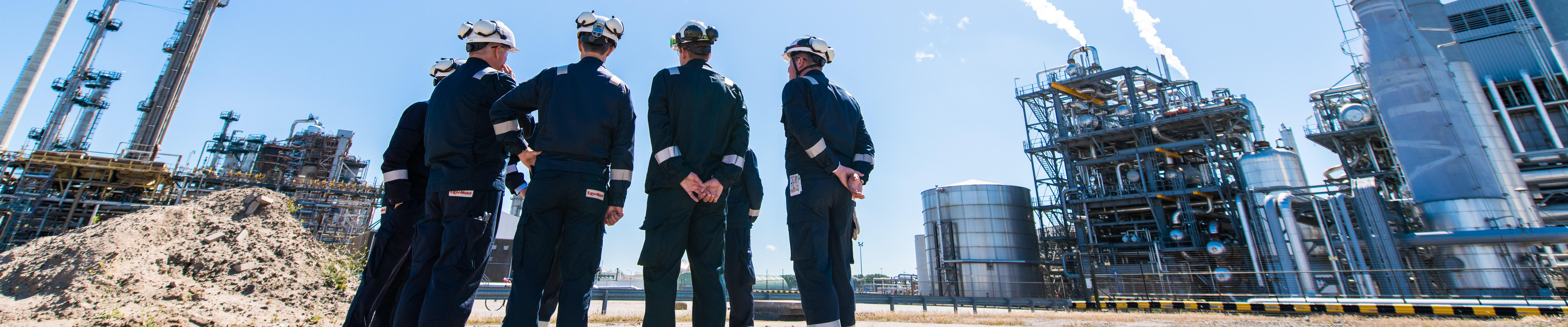 visiting the ExxonMobil Rotterdam facility