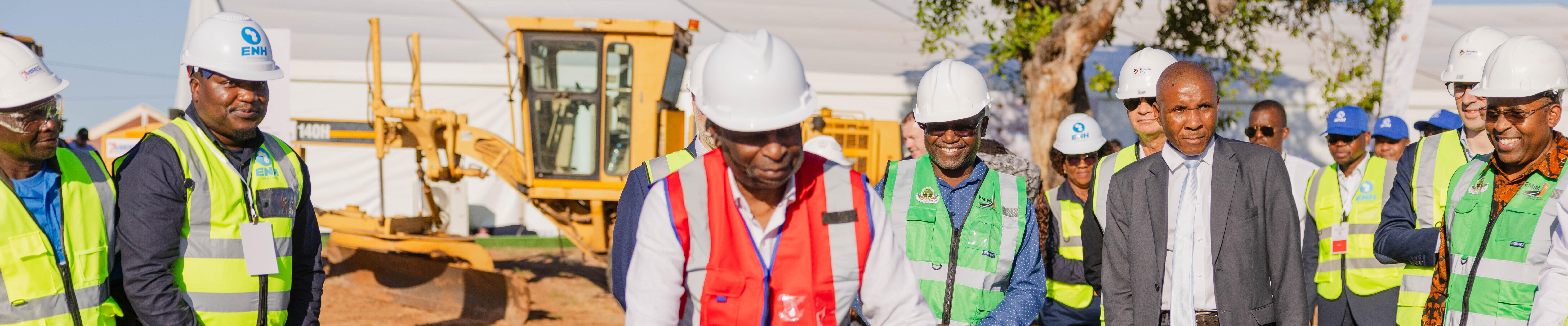 groundbreaking ceremony for new Mozambique technology center (training facility) funded by ExxonMobil Rovuma LNG and ENH