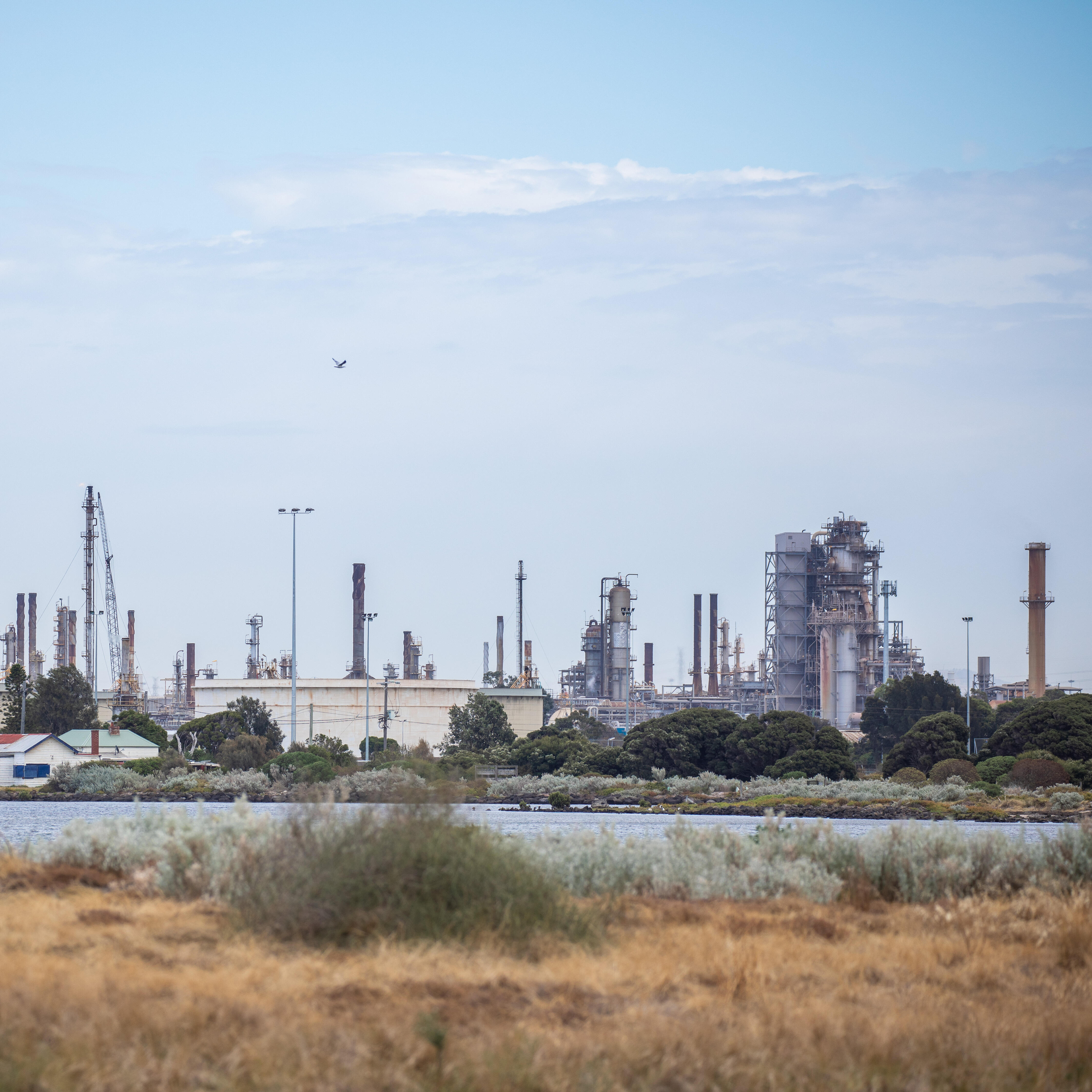 panoramic view of the ExxonMobil Altona refinery in Australia