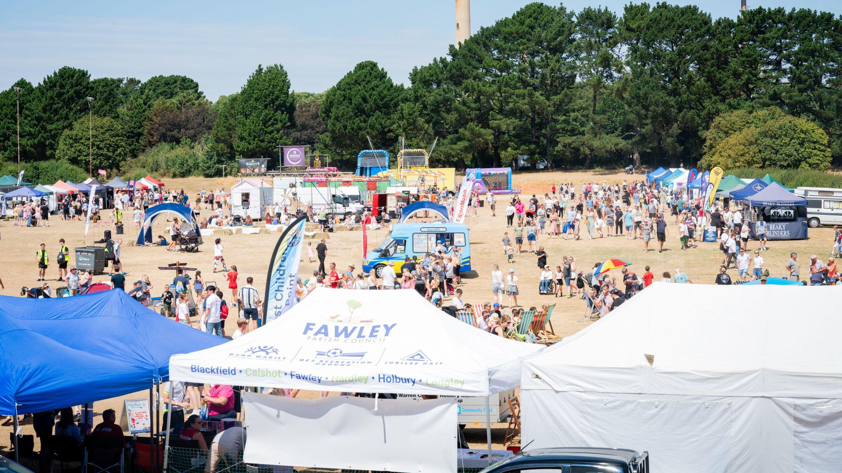 view of Six Villages Together Festival sponsored solely by ExxonMobil Fawley