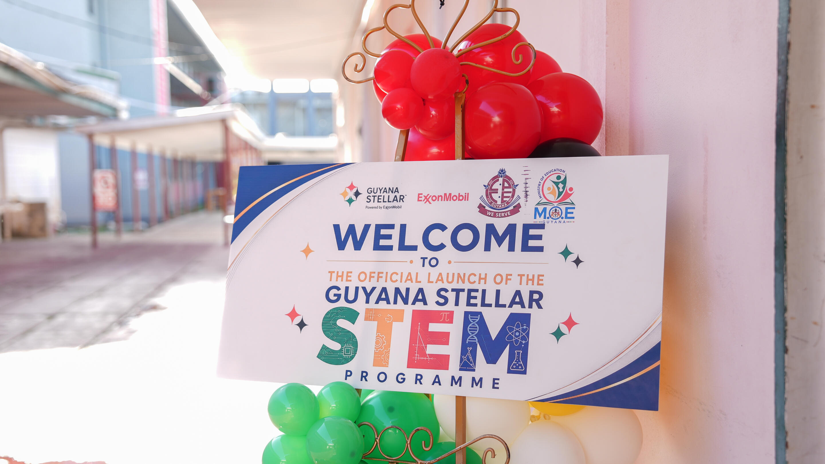 Guyana Stellar STEM programme event sign