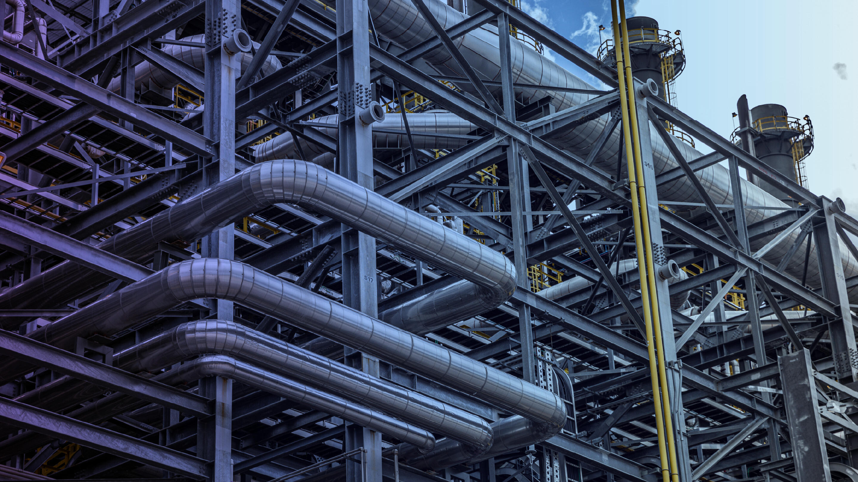 pipes at a refinery