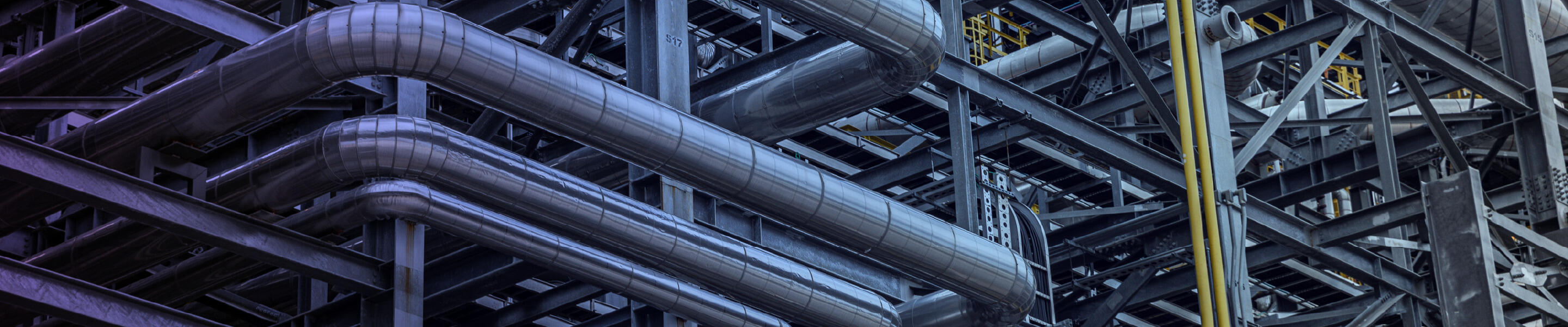 pipes at a refinery