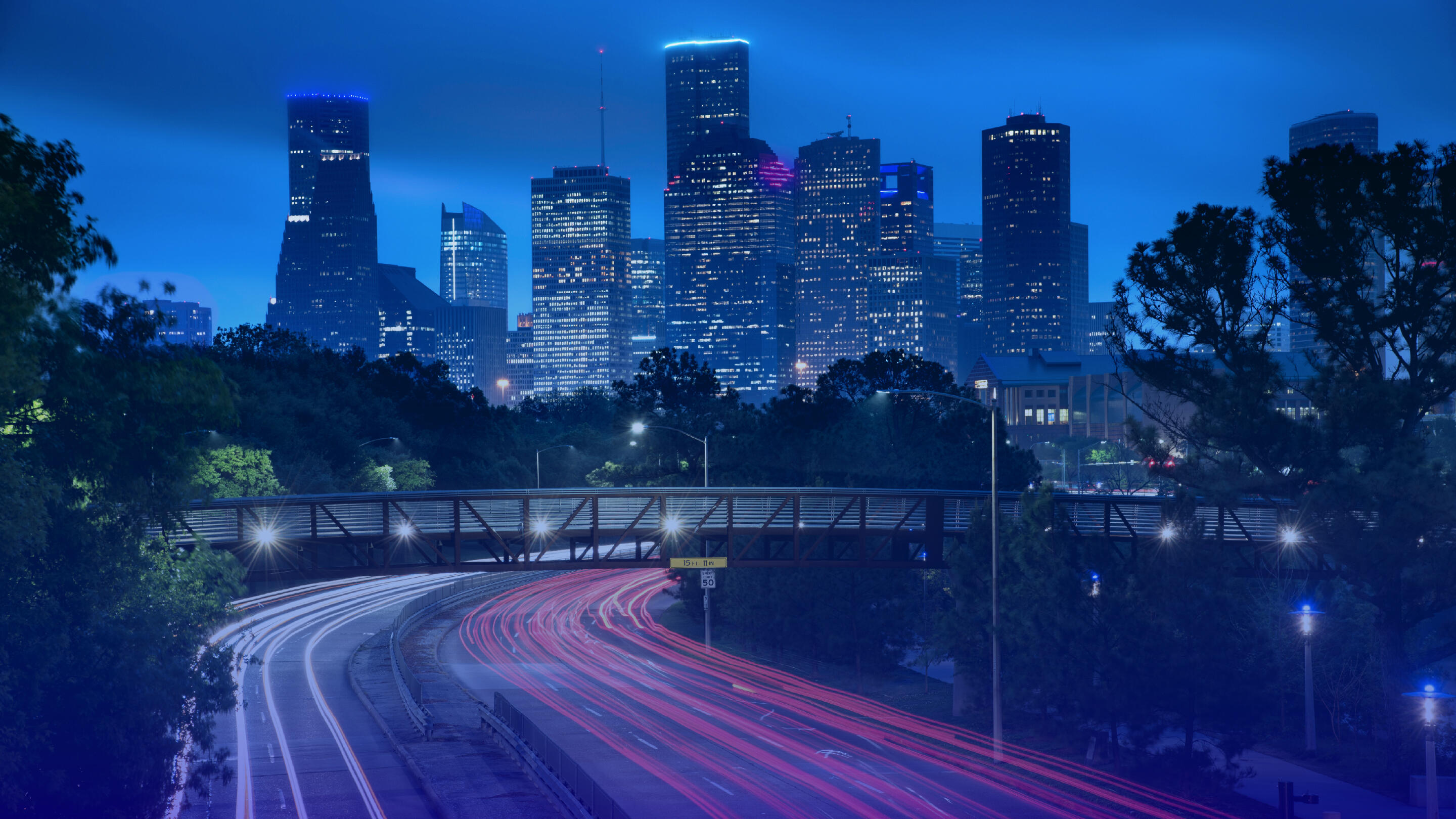 cityscape at night