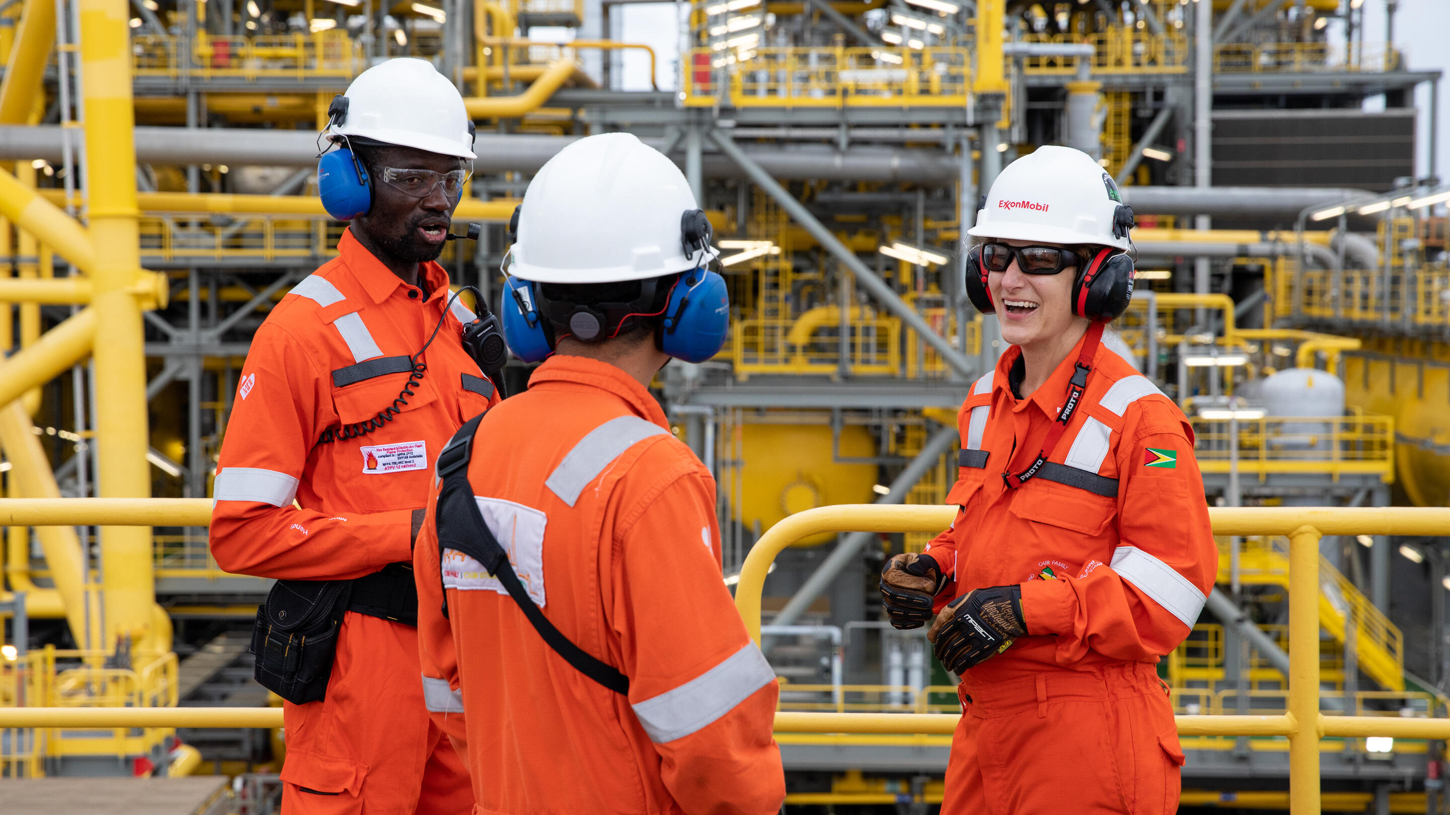 employees in a plant