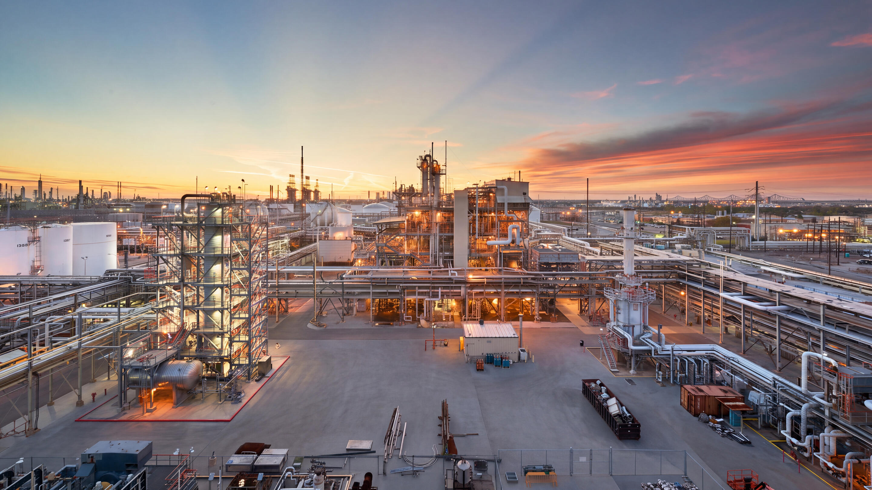 Aerial view of the Baton Rouge refinery.