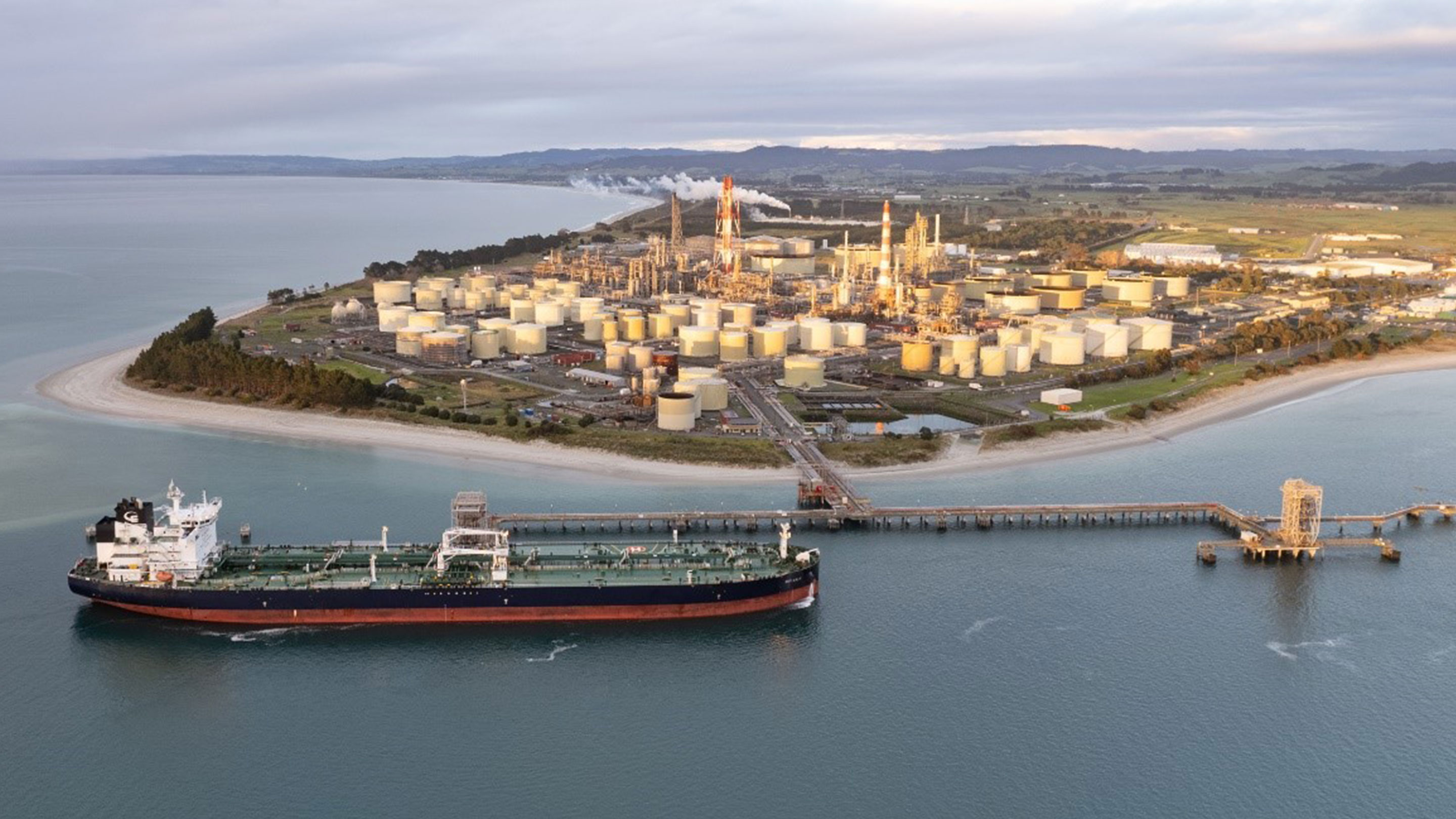 Image Our first Long Range vessel, STI Lily, at Marsden Point Terminal.