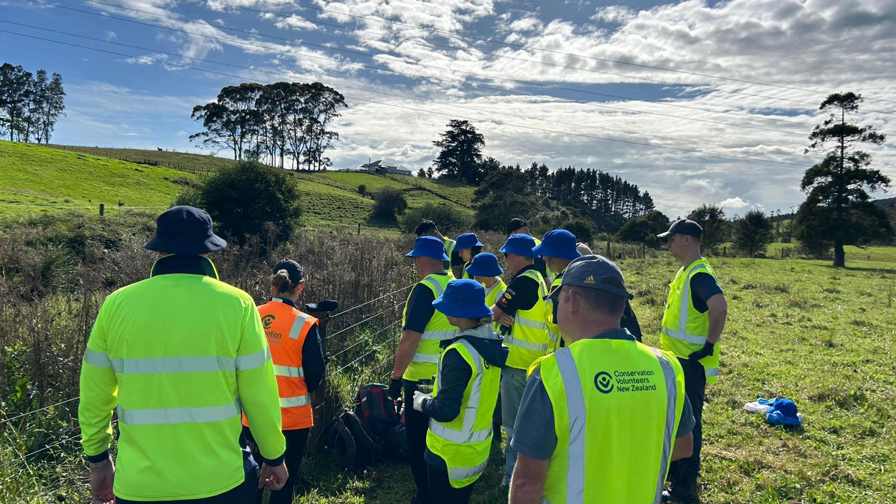 Image The Mobil team took part in a day of tree rescue at the Papakura stream.