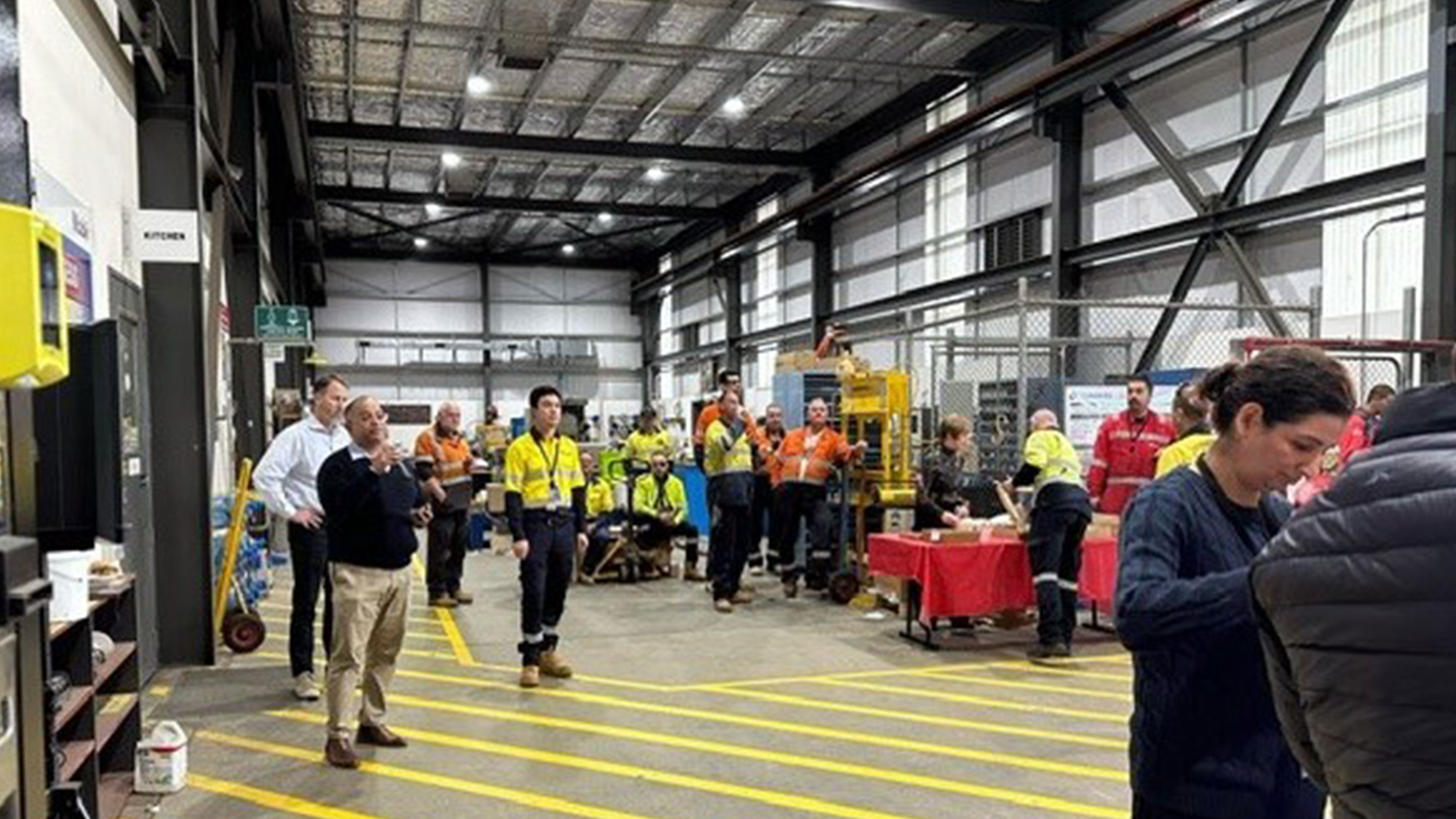 Image Altona Conversion Venture Manager, Abrar Chowdhury, addresses the Altona team at a celebratory lunch following the successful completion of various major projects.