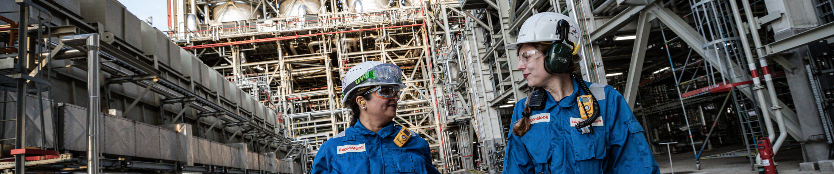 M.Shelat and L.VanMeerBeeck at Antwerp Meerhout polymer plant
