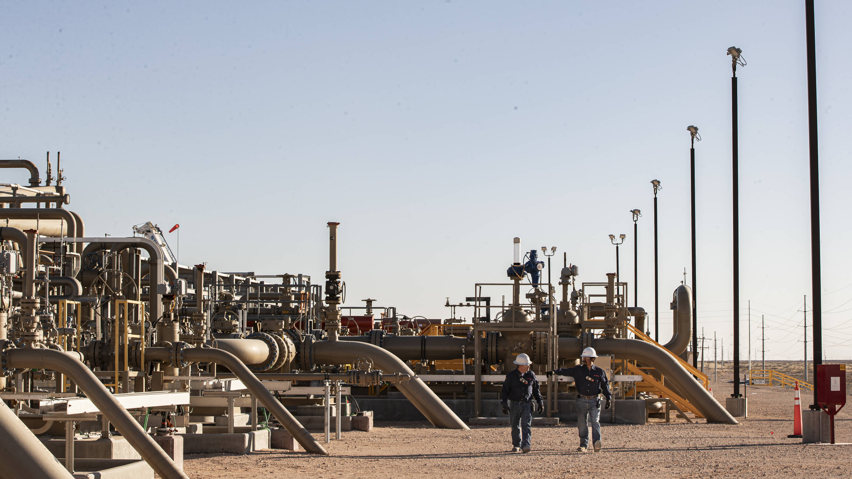 ExxonMobil employees working in the Permain Basin