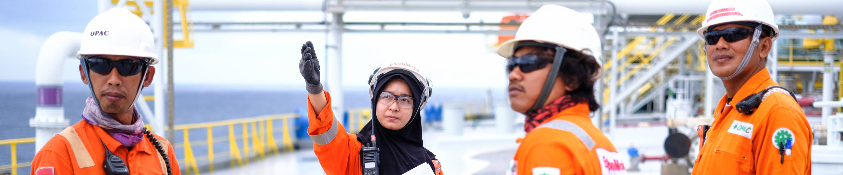 ExxonMobil Indonesia onshore offshore worker