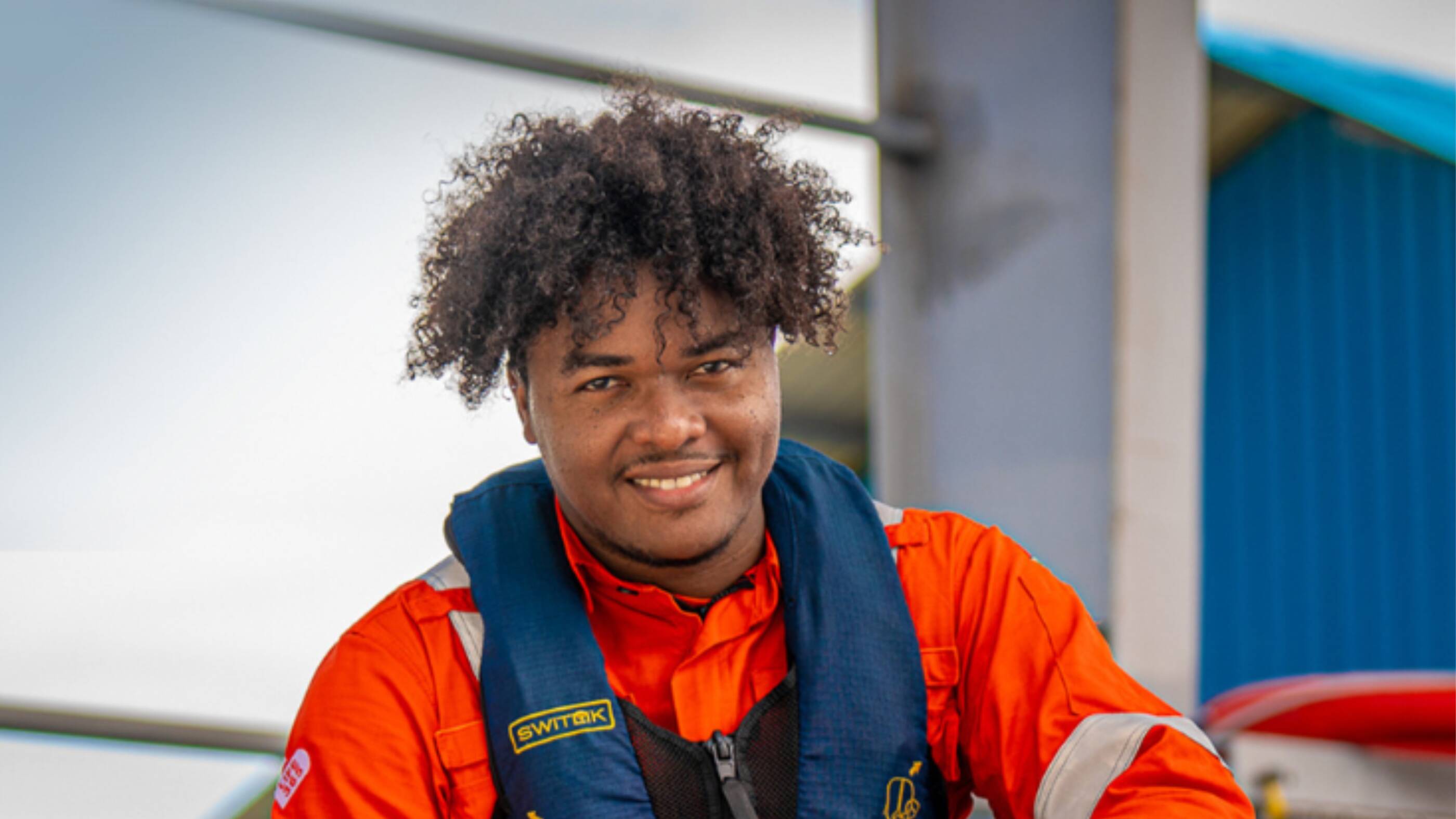 ExxonMobil employee working in Guyana