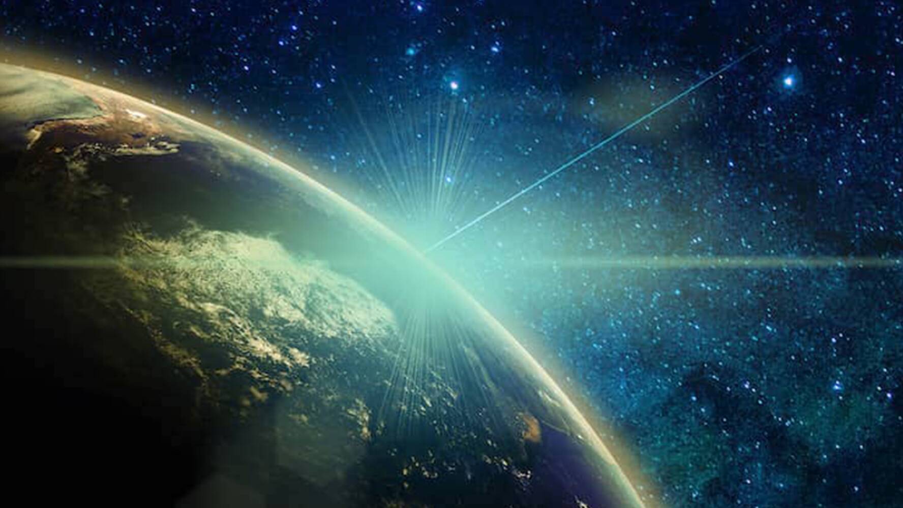 Image of Earth and the stars