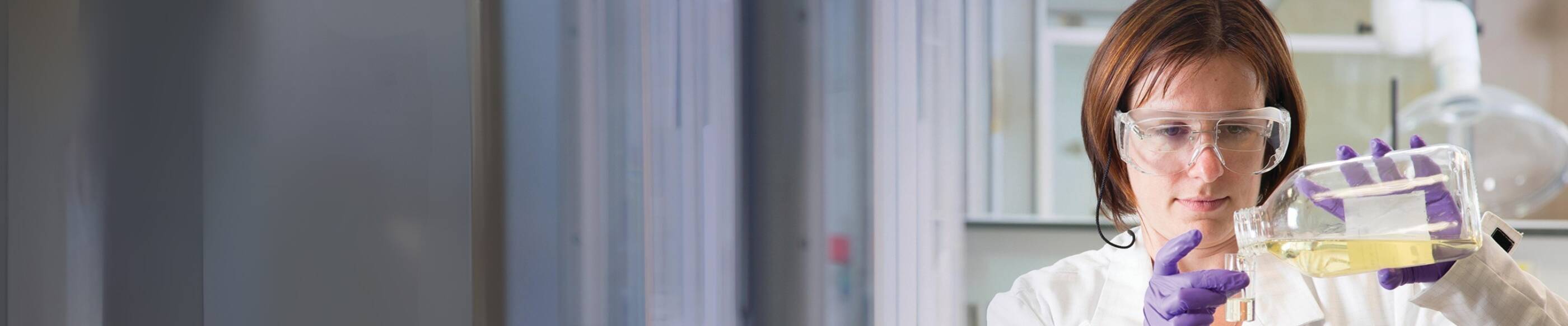 ExxonMobil scientist working in a lab
