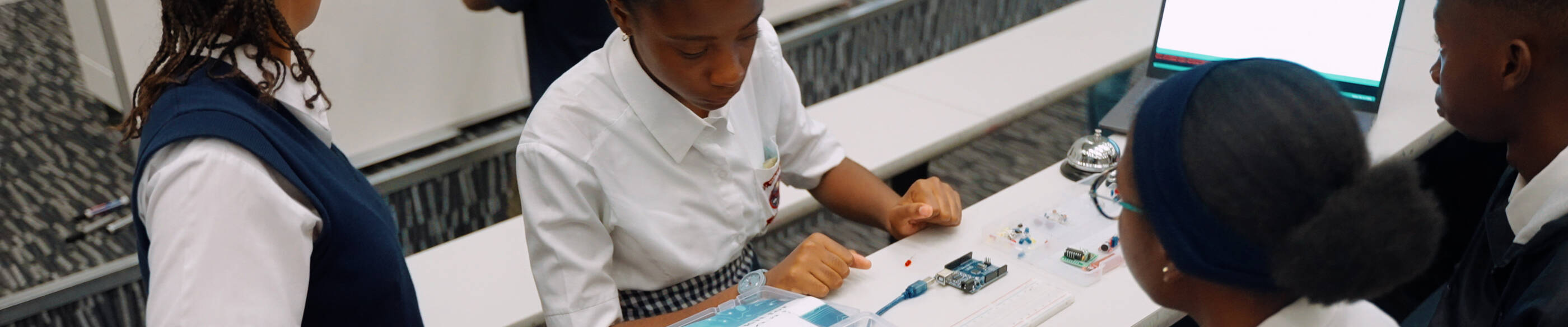 Africa STEM program and students learning