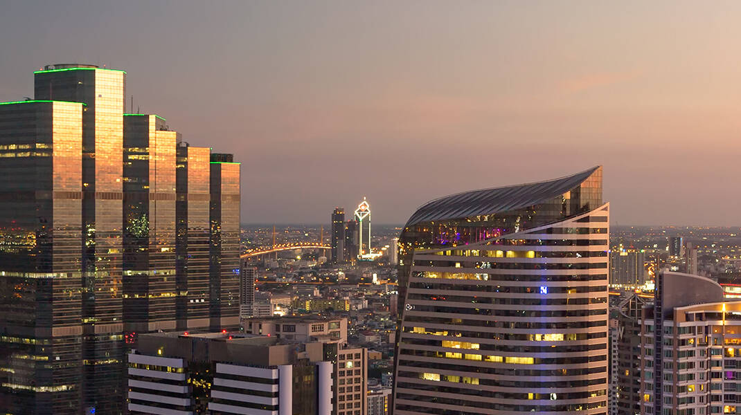 Skyline view of Thailand