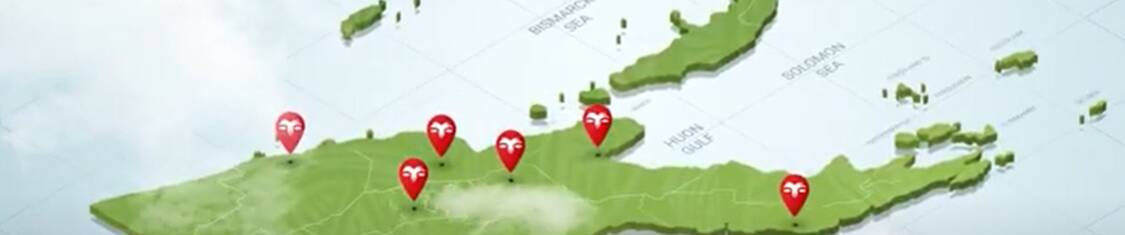 Map of ExxonMobil PNG projects