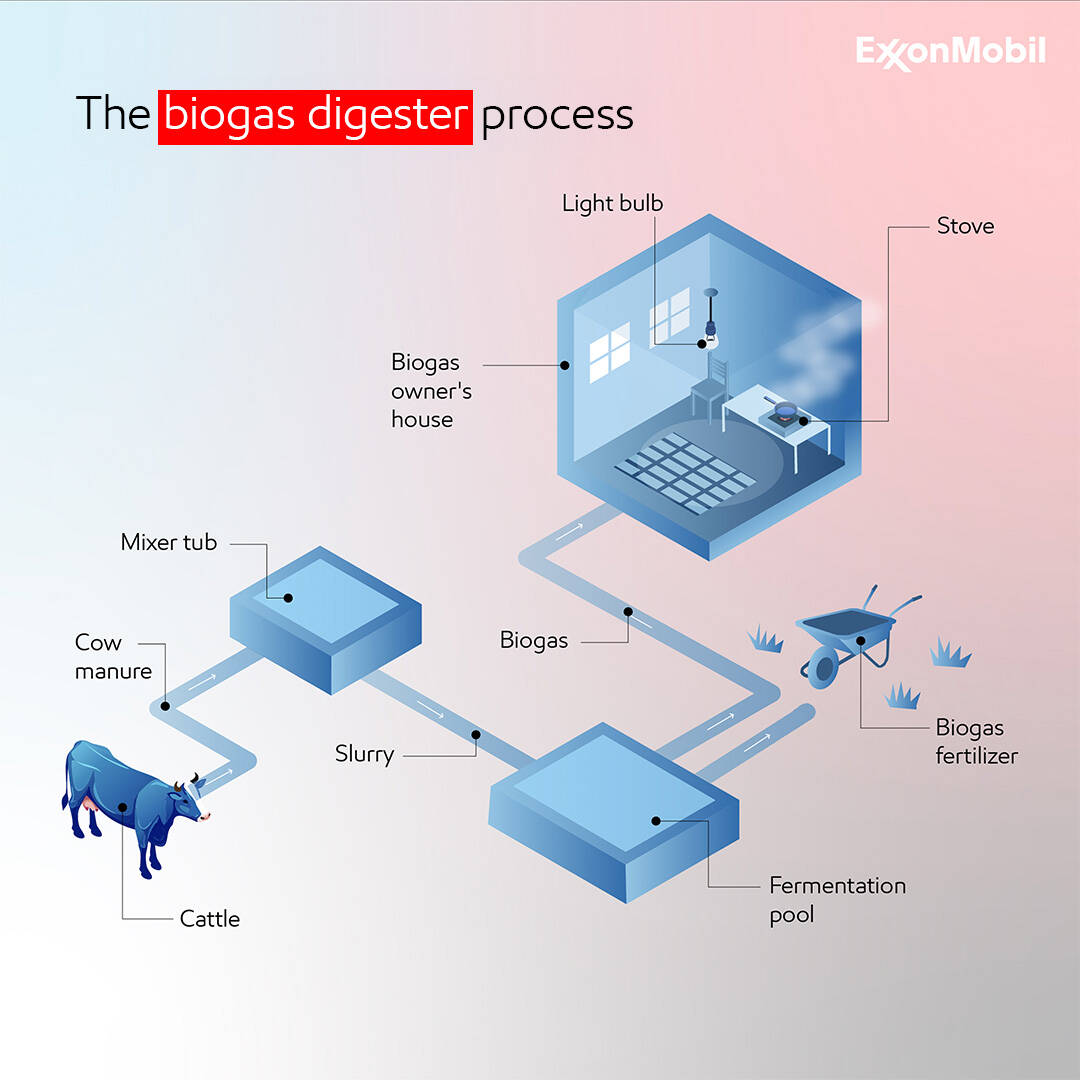 How a biogas digester works