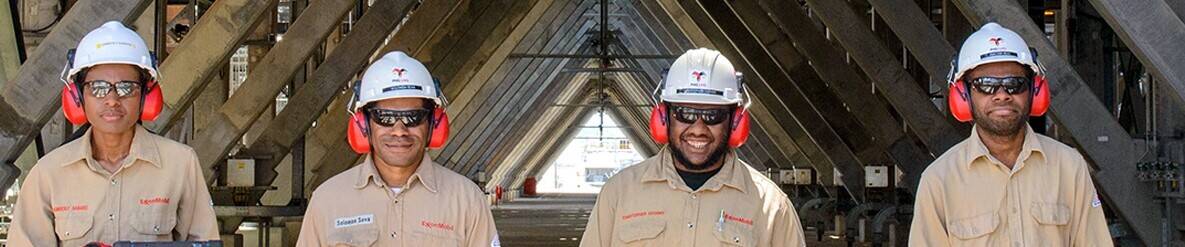 ExxonMobil employees working in PNG