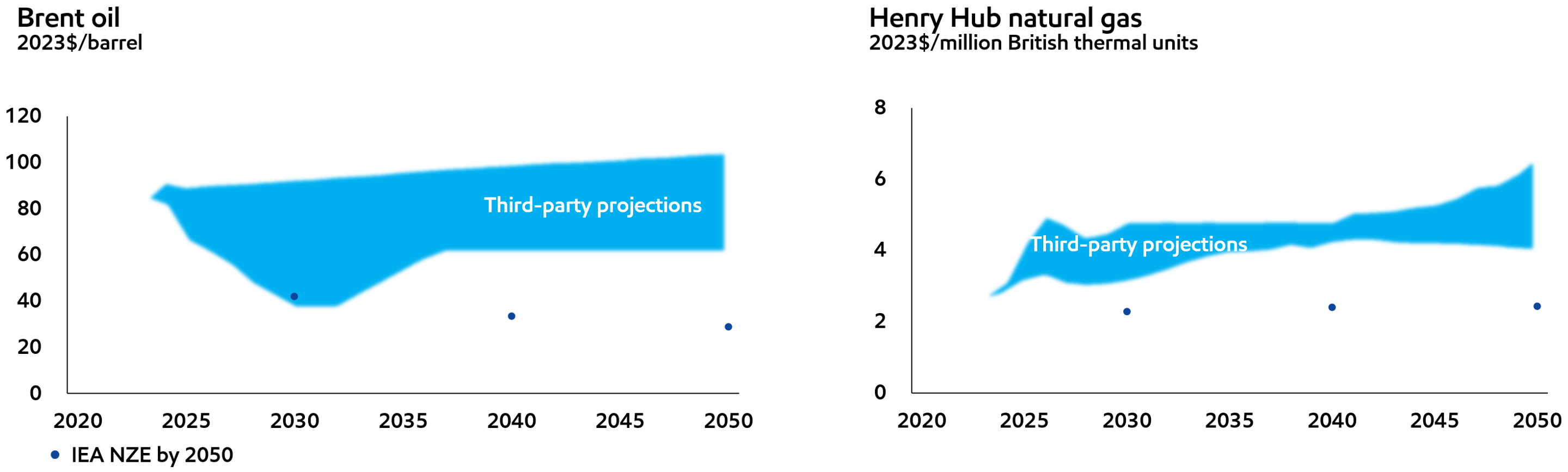Image Third-party price projections versus IEA NZE price15