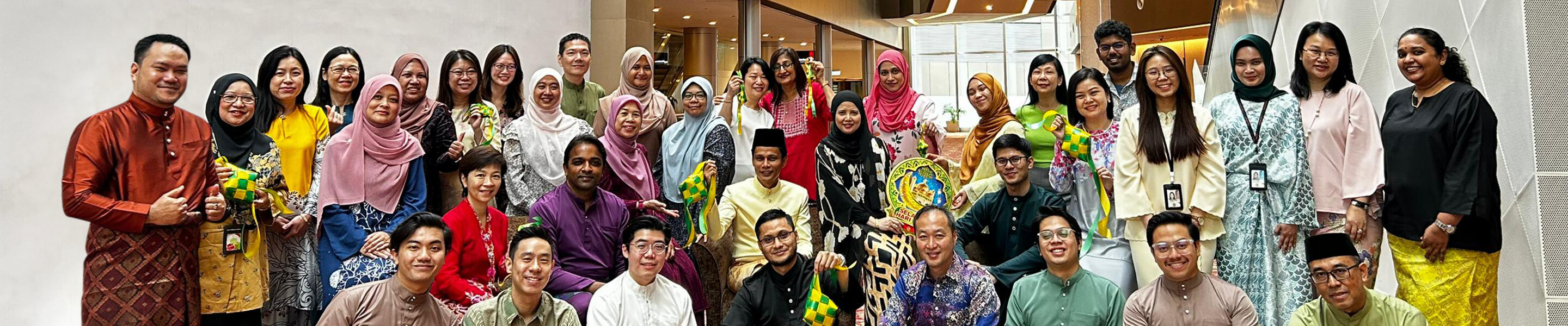 group of ExxonMobil Malaysia employees volunteering in the local community