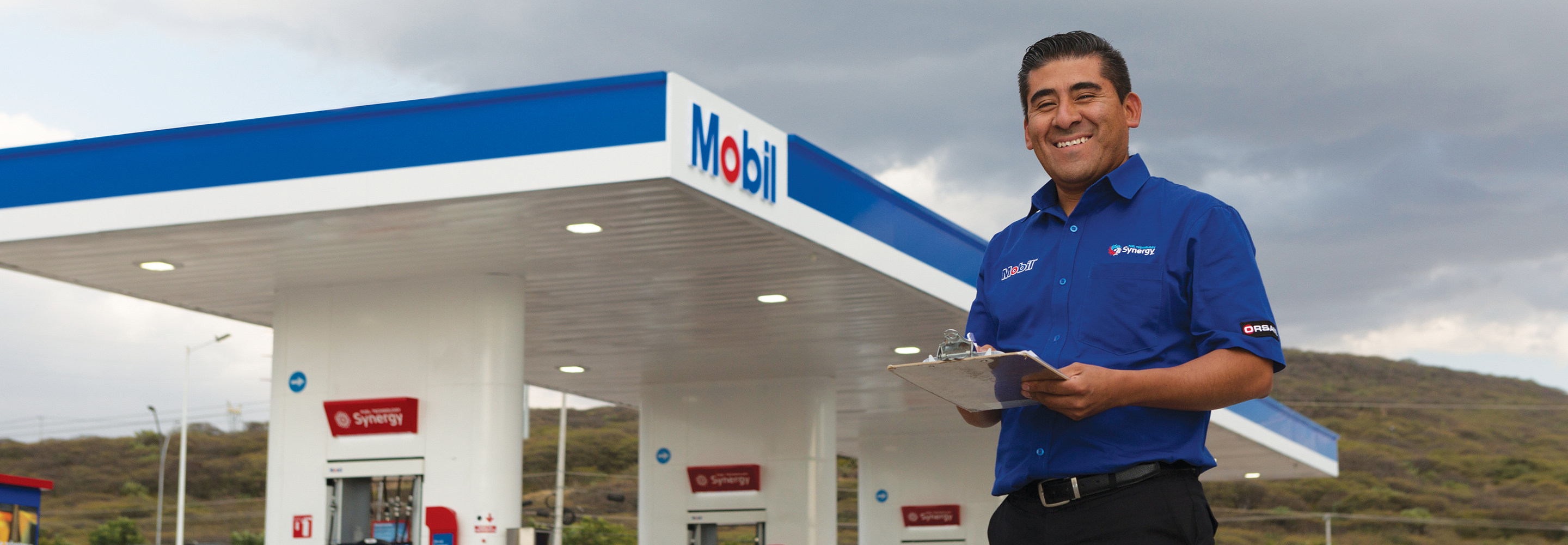 ExxonMobil retail employee in Mexico.