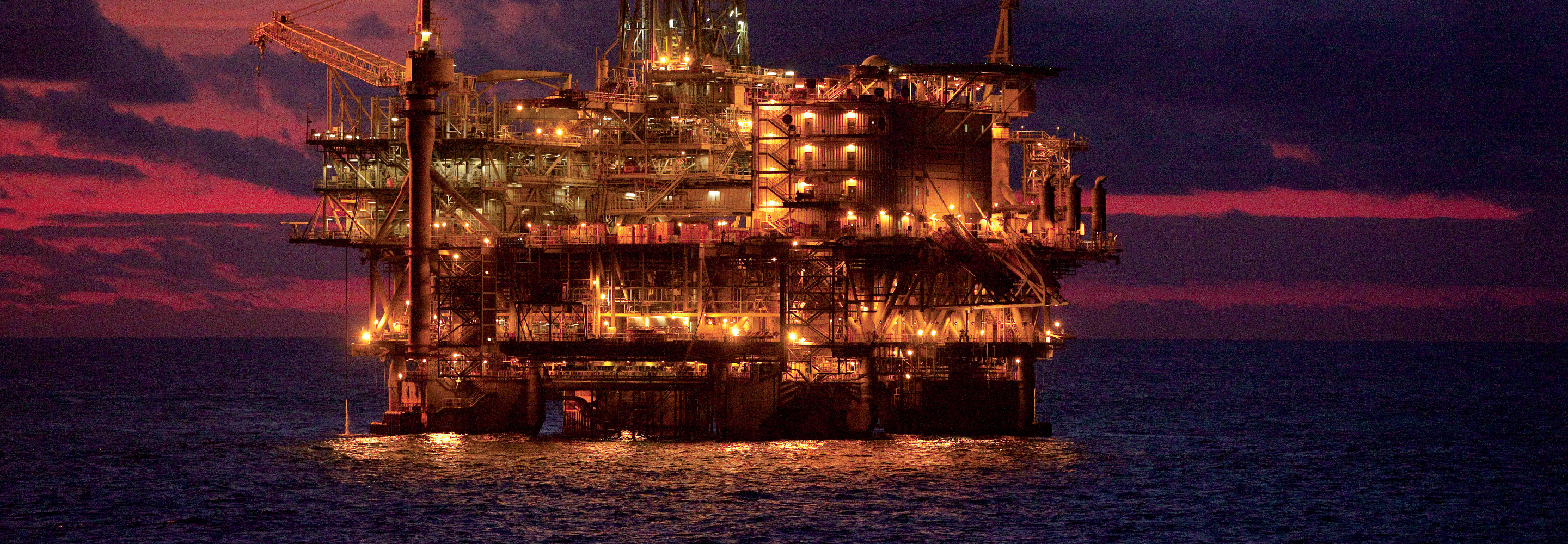 An offshore rig in Angola