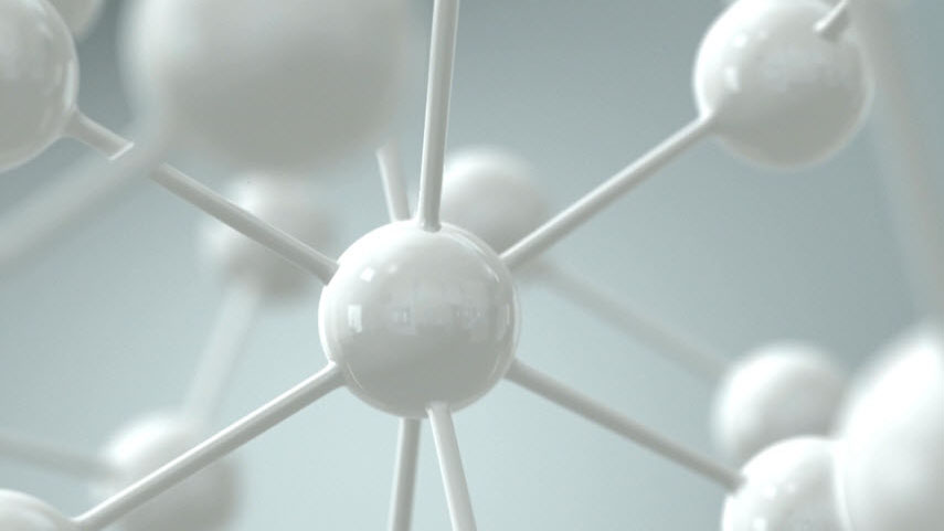 white molecules