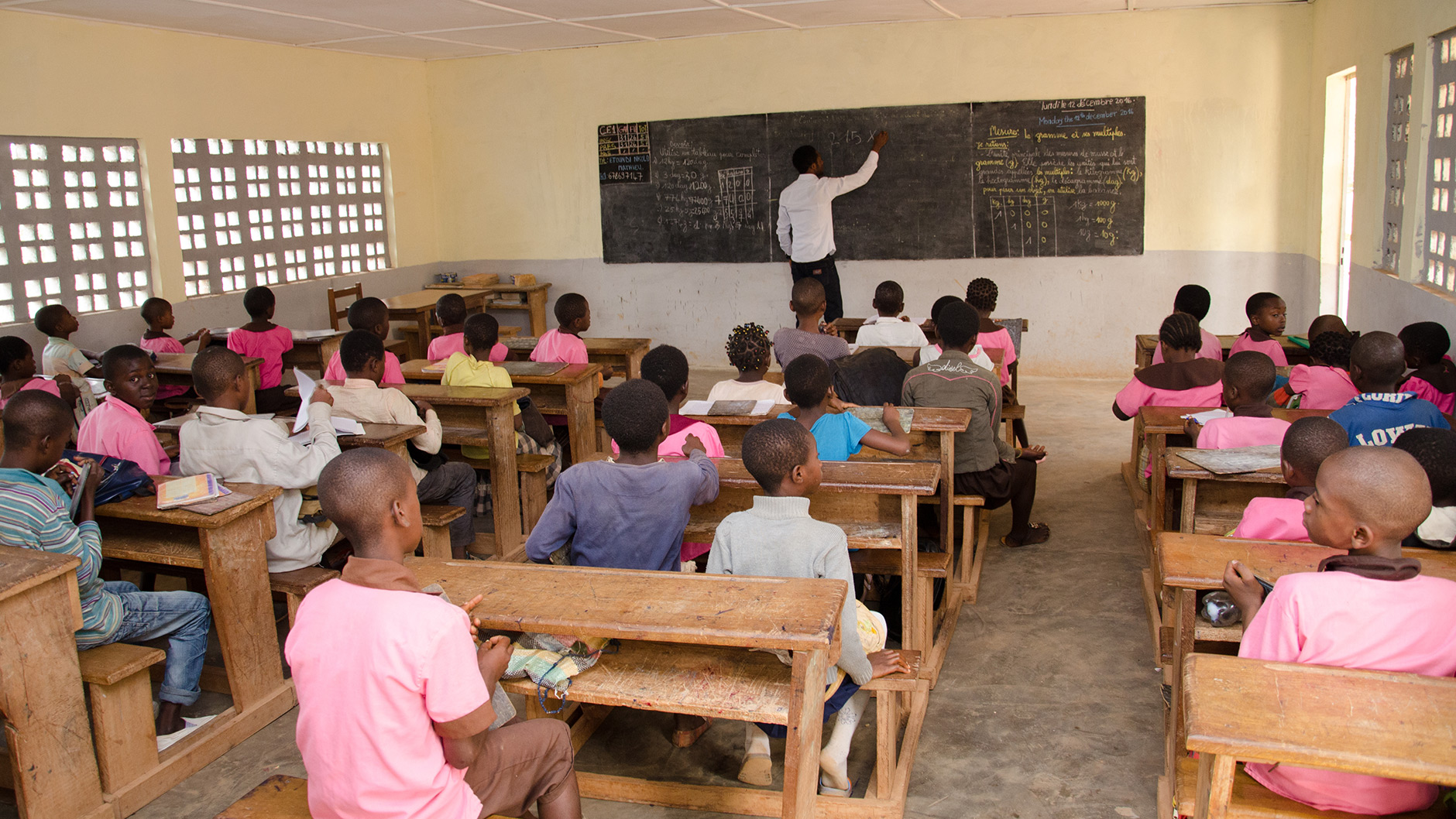 Nkometou Cameroon classrooms after repairs