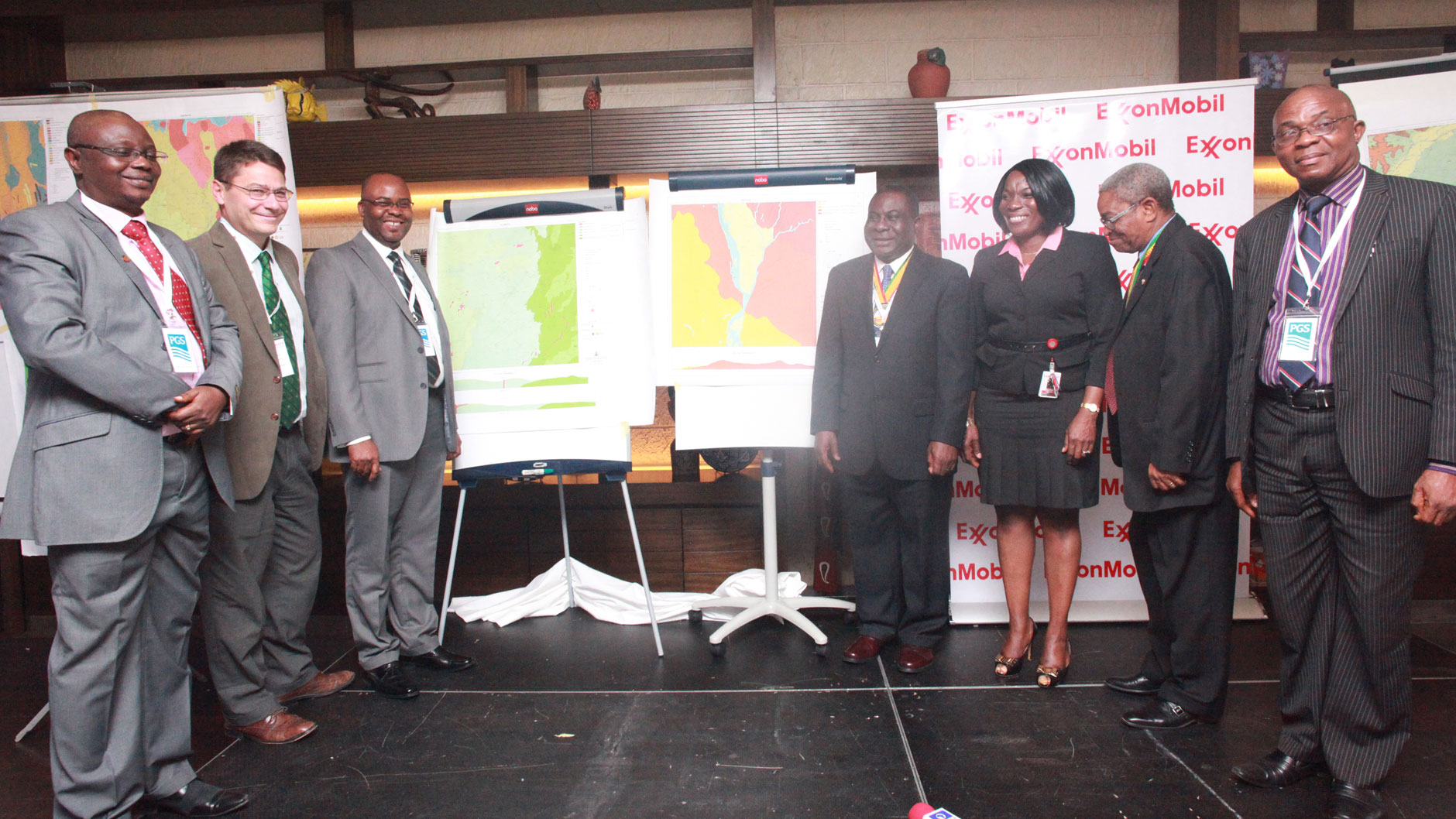 Staff and processors at unveiling of Seven new Geological maps  in Lagos.